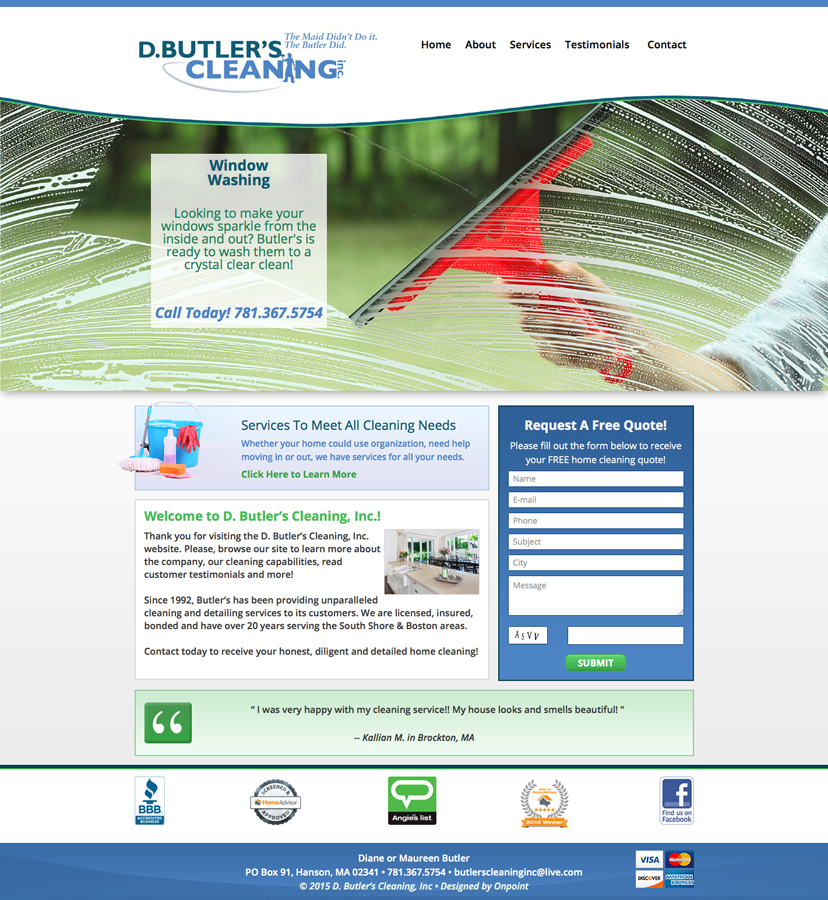 butlerscleaning Onpoint  Design